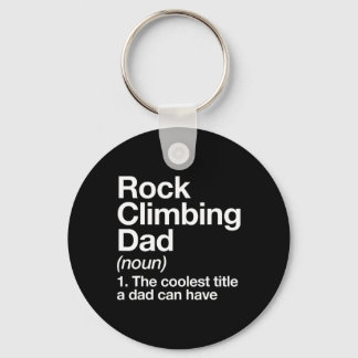 Rock Climbing Dad Definition Funny Sports  Nyckelring