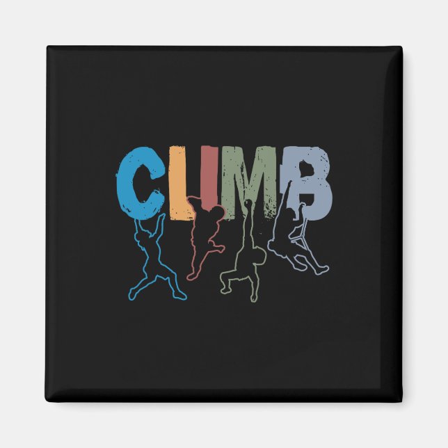 Rock Climbing Funny Bouldering Enthusiasts For Men Magnet (Framsidan)