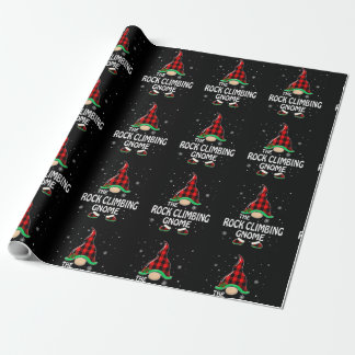 Rock Climbing Gnome Buffalo Plaid Matching Family Presentpapper