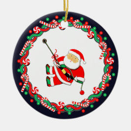 Rock Climbing Holiday Gift Ceramic Ornament