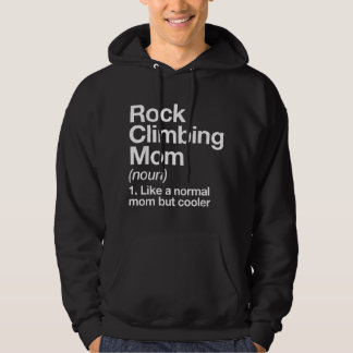 Rock Climbing Mamma Definition Rolig Sport Hoodie