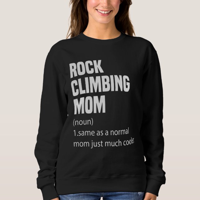 Rock Climbing Mom Dictionary Definition Funny Spor T Shirt (Framsida)