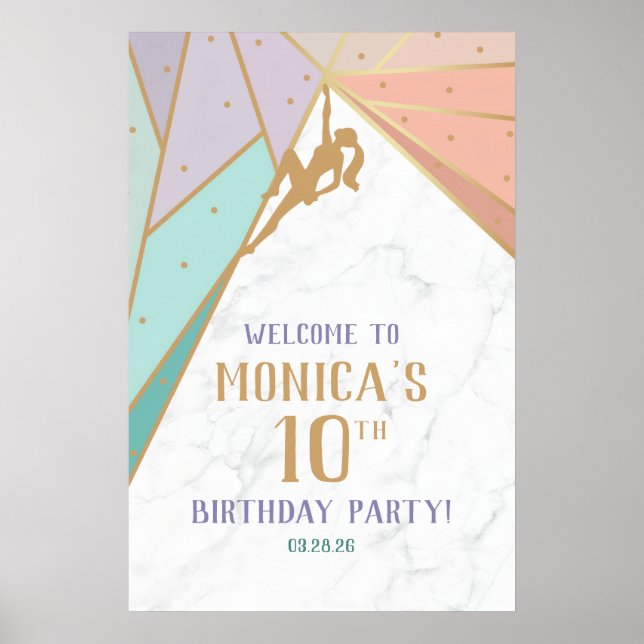 Rock Climbing Welcome Poster (Framsidan)