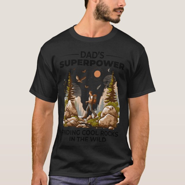 Rock Collecting Dad Nature Wilderness Adventure fr T Shirt (Framsida)