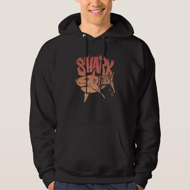 Rock Dolphin A Great Week For A Shark To Stay Posi Hoodie (Framsida)