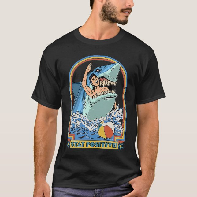 Rock Dolphin A Great Week For A Shark To Stay Posi T Shirt (Framsida)