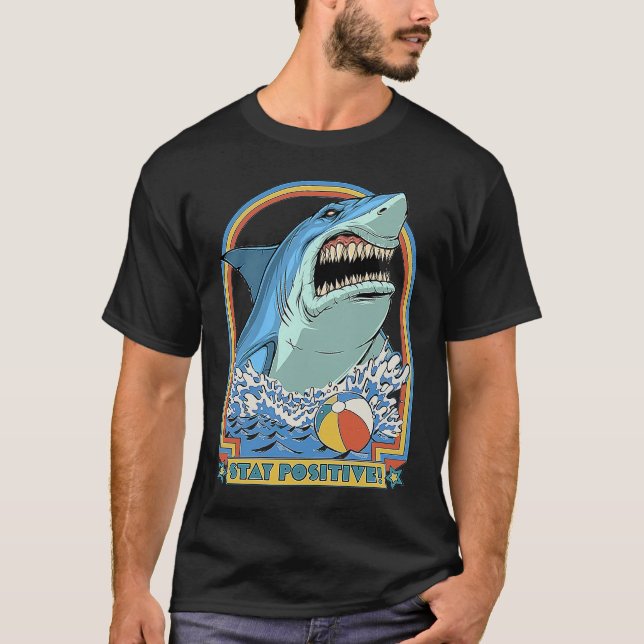 Rock Dolphin A Great Week For A Shark To Stay Posi T Shirt (Framsida)