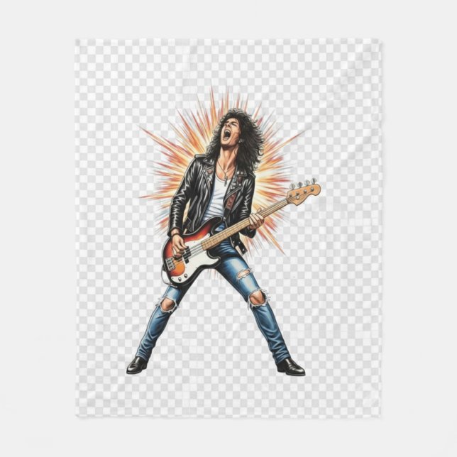 Rock fleece blanket (Framsidan)