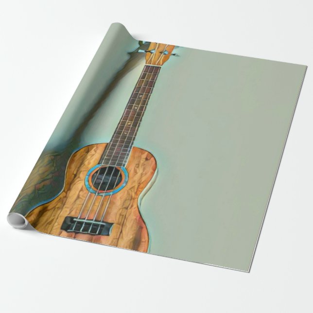Rock guitar player presentpapper (Utrullad)