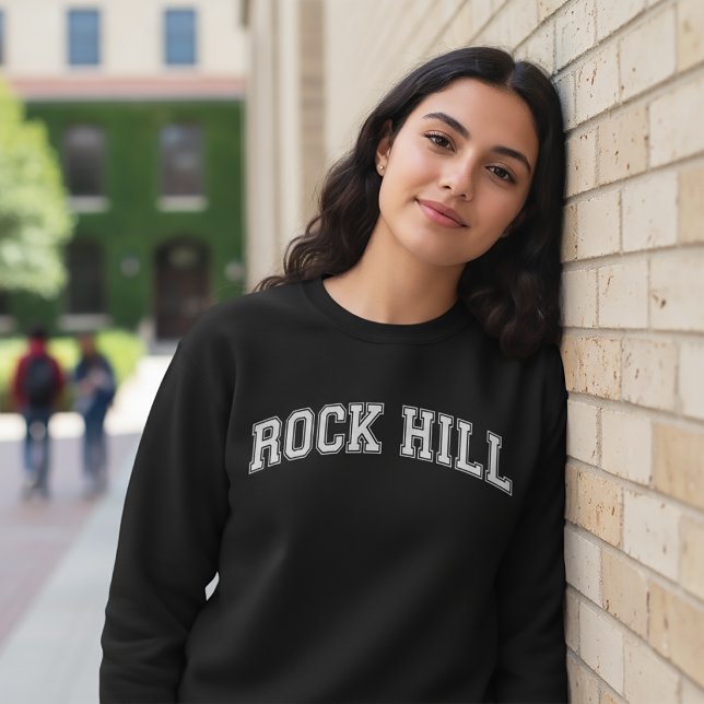 ROCK HILL Universitetsstilsväst Amerika College Lång Ärmad Tröja (Skapare uppladdad)
