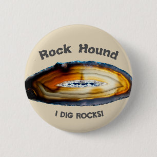 Rock Hound - Jag gräver stenar! Knapp