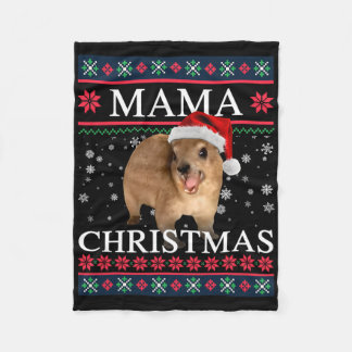 Rock Hyrax Mamma Jul Ful Stil  Fleecefilt