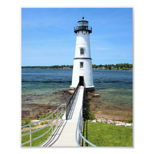 Rock Island Lighthouse, New York 8x10 Fotografi (Framsidan)
