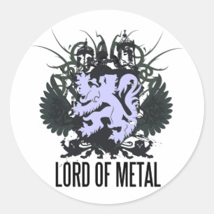 Rock=Life 'Lord av metallklistermärkear Runt Klistermärke