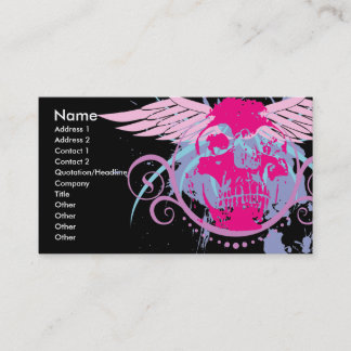 Rock=Life "Trendskull" profilerar kortet Visitkort