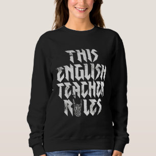 Rock musik den engelske läraren Regler Sten och Ro T Shirt