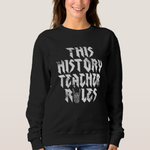 Rock musik denna historielärare Regler Sten och Ro T Shirt