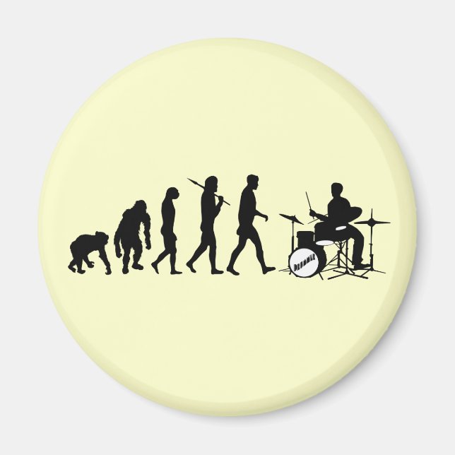 Rock musik Drummer och Jazz Dubstep Drums Magnet (Framsidan)