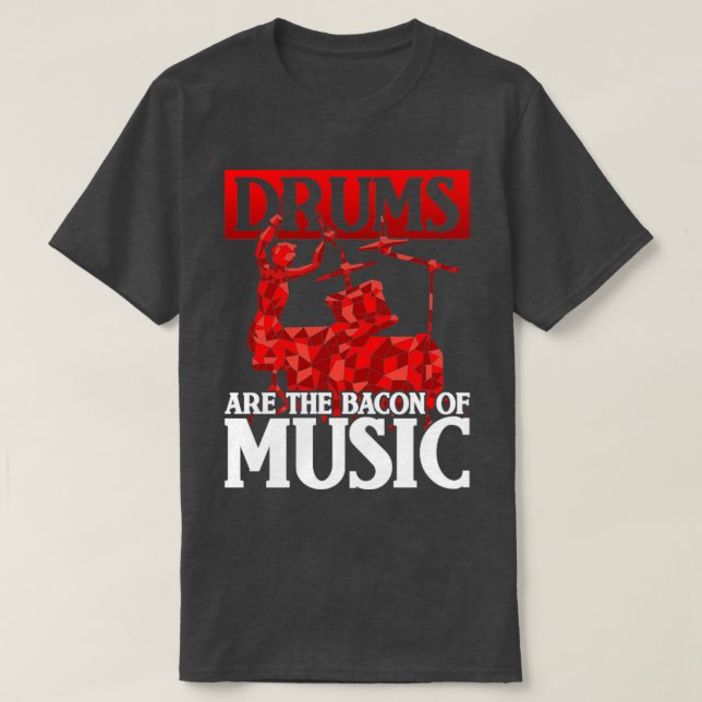 Rock musik Drumsticks Funny Quotes Drums T Shirt (Design framsida)