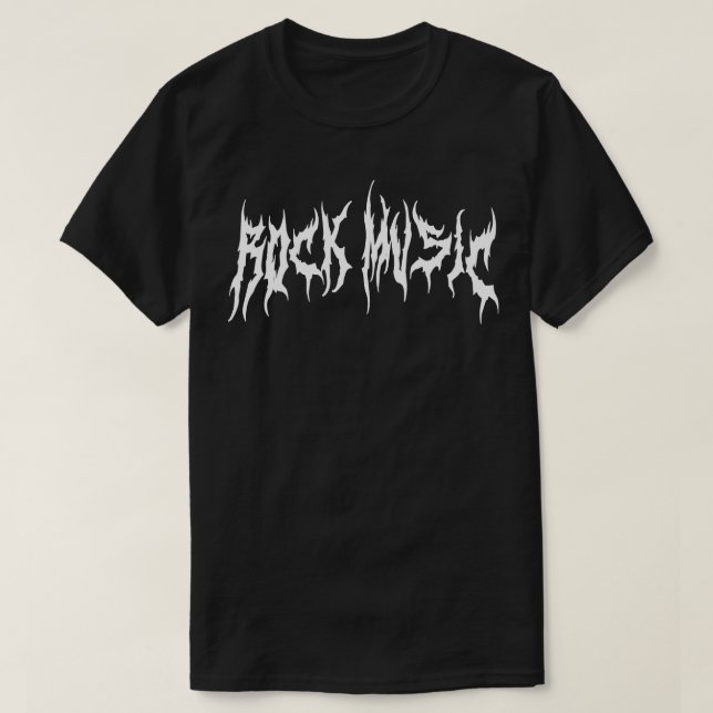 rock musik Metall T Shirt (Design framsida)