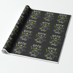 Rock musik Mönster Presentpapper