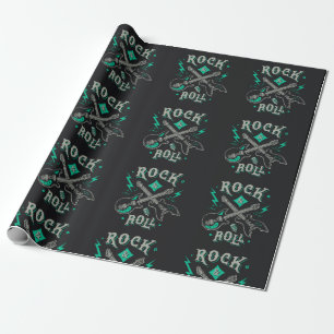 Rock musik Mönster Presentpapper