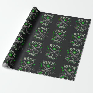 Rock musik Mönster Presentpapper