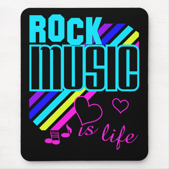 Rock musik mousepad musmatta (Framsidan)