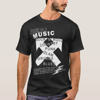 Rock musik | Svartvitt T Shirt