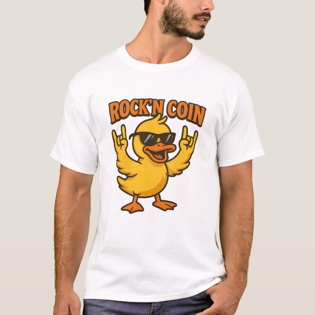 Rock’n Duck – Attitude garantie T Shirt (Framsida)