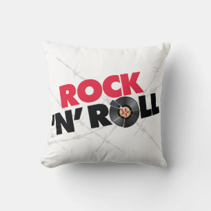 Rock N Roll 2 Sided Pillow Kudde