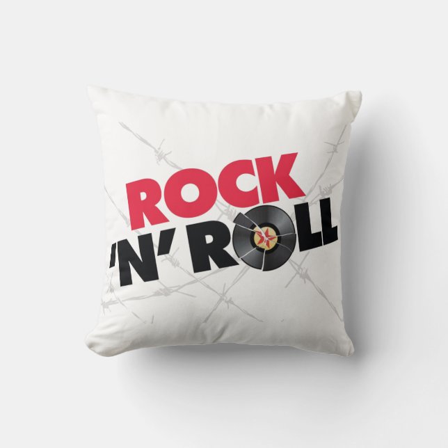 Rock N Roll 2 Sided Pillow Kudde (Framsida)