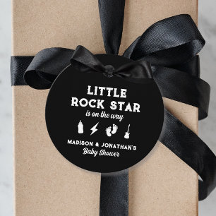 Rock N Roll Baby Shower Edgy Little Rockstjärna Gåvor Etiketter