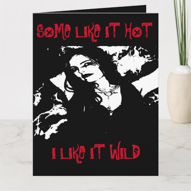 ROCK N ROLL BIRTHDAY CARD KORT (Framsida)