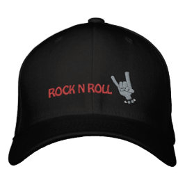 ROCK N ROLL Broderad Hatt Keps