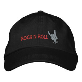 ROCK N ROLL Broderad Hatt Keps