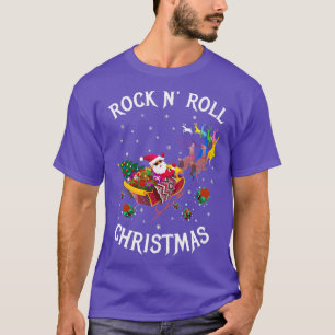 ROCK N ROLL CHRISTMAS Black T Shirt