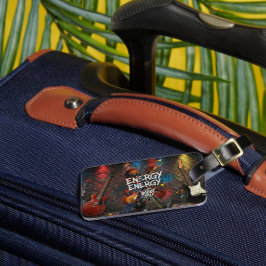 Rock ‘n’ Roll Electric Guitar Luggage Tag Bagagebricka