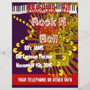 Rock N Roll Flyer 80s Sylt