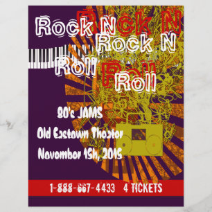 Rock N Roll Flyer 80s Sylt