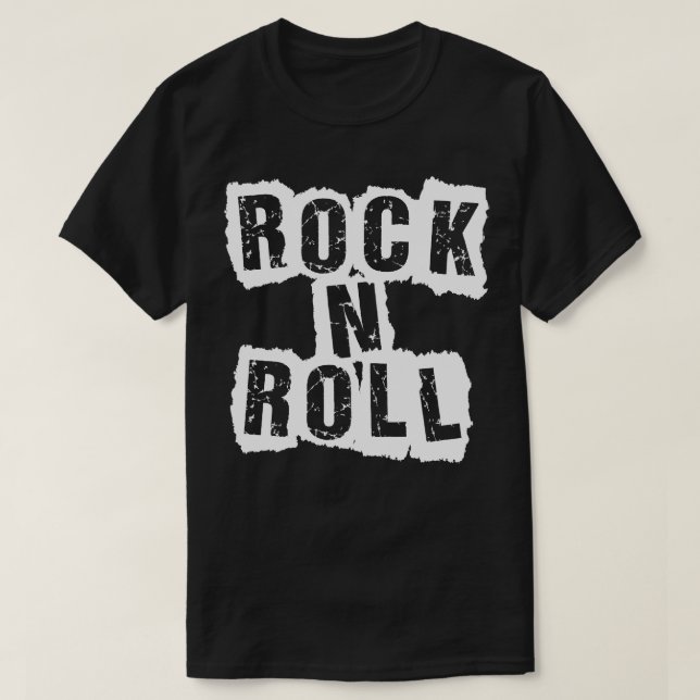 rock n roll fold design t shirt (Design framsida)