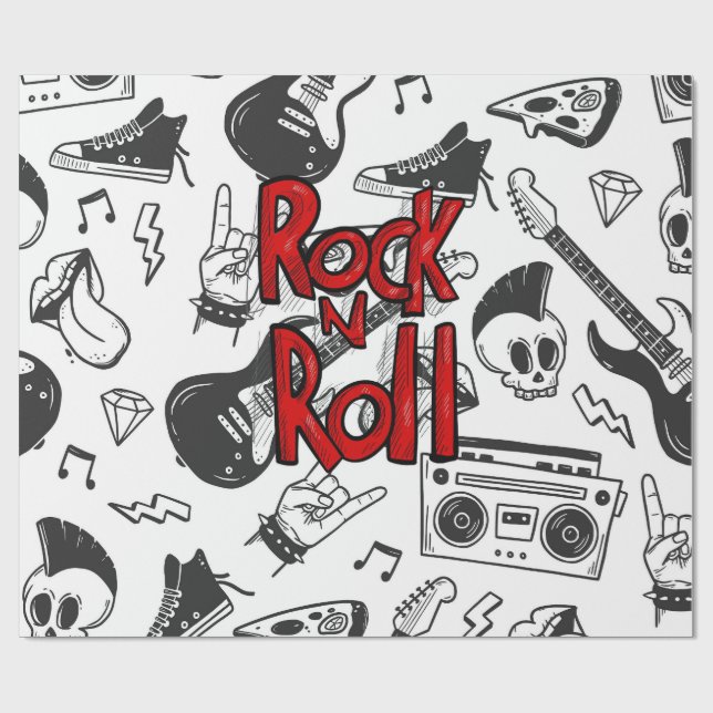 Rock N Roll Forever Presentpapper (Platt)