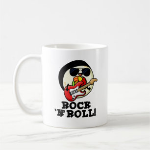 Rock n Roll Funny Sushi Roll Pun Kaffemugg