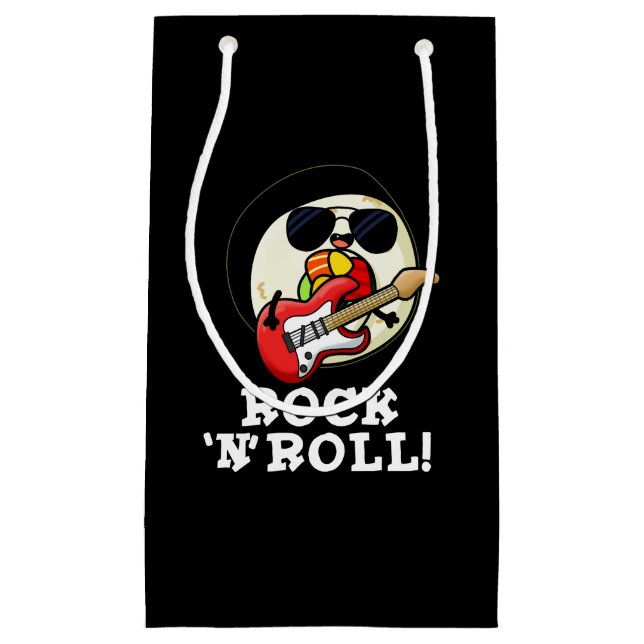 Rock n Roll Funny Sushi Roll Pun Mörk BG (Framsidan)