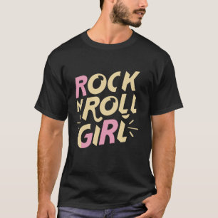 Rock N Roll Girl Retro Sten Halloween Darla Costum T Shirt