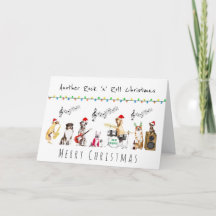 Rock n roll god jul musical hund sten band