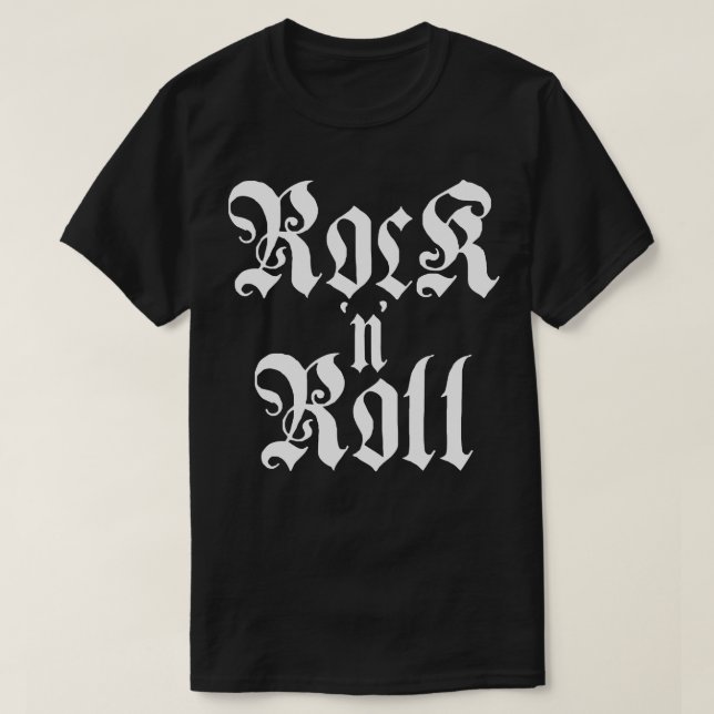 rock n roll gothys typography t shirt (Design framsida)