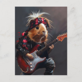 Rock n Roll Guinea Gris Vykort