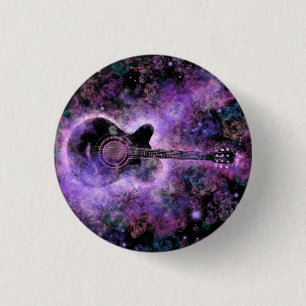 Rock N Roll Guitar Button Rock musik Knapp