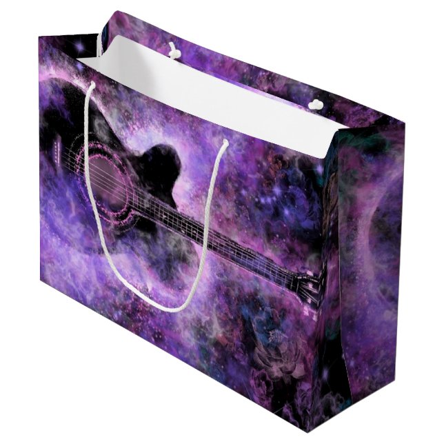 Rock N Roll Guitar Gift Bag Rock musik (Framsidan Vinklad)